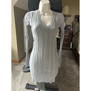 Patty Boutique Gray Body Con Stretchy Tunic - Size S